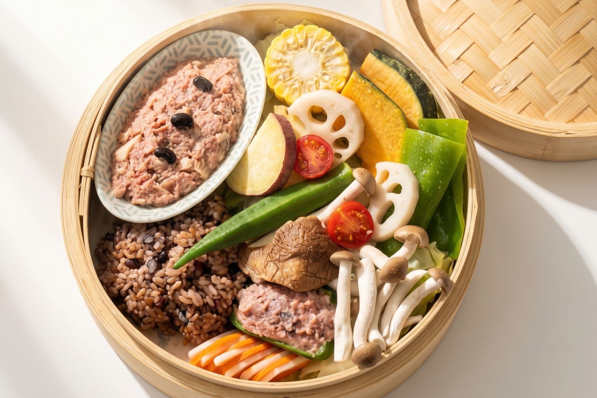 natti plate(薬膳せいろ蒸し)